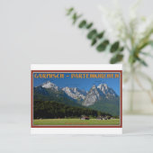 Carte Postale Garmisch - Le Zugspitze et l'Alpspitze (Debout devant)