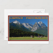 Carte Postale Garmisch - Le Zugspitze et l'Alpspitze (Devant / Derrière)