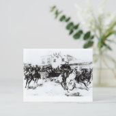 Carte Postale Garret fait entrer Billy the Kid, 1880 (Debout devant)