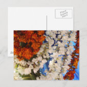 Carte Postale Garrière de fleurs indiennes (Devant / Derrière)