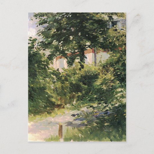 Carte Postale Gartenweg à Rueil Edouard Manet (Devant)