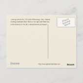 Carte Postale Gary de l'ère de la dépression, Indiana (Dos)