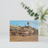 Carte Postale Gary IN du milieu du siècle - 6e et Broadway (Debout devant)
