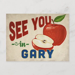 Carte Postale Gary Indiana Apple - Vintage voyage