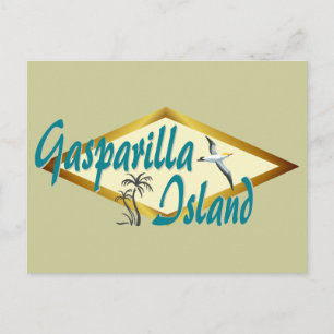 Carte Postale Gasparilla Island Floride conception de plage