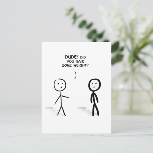 Carte Postale Gâteau (Debout devant)