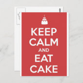 Carte Postale Gâteau (Devant / Derrière)