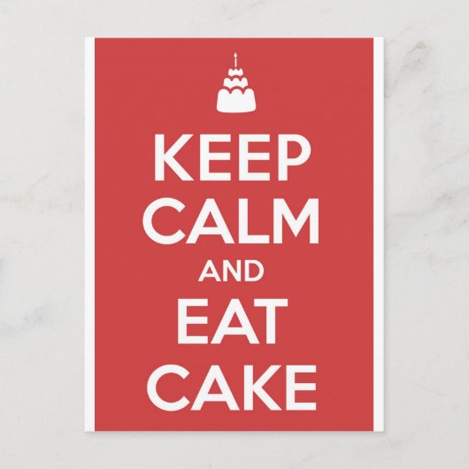 Carte Postale Gâteau (Devant)