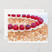 Carte Postale Gâteau à la couronne de Francfort avec cerises sur (Devant / Derrière)