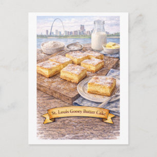 Carte Postale Gâteau au Beurre Collant de St. Louis (Série de No