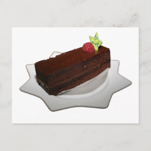 Carte Postale Gâteau au chocolat