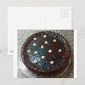 Carte Postale Gâteau au chocolat (Devant / Derrière)