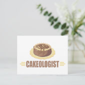 Carte Postale Gâteau au chocolat amusant (Debout devant)