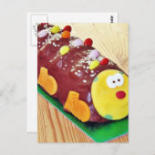 Carte Postale Gâteau Au Chocolat Pour Enfants En Forme De Chater (Devant / Derrière)