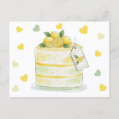 Carte Postale Gâteau au Citron Aquarelle (Devant)