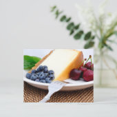 Carte Postale Gâteau Au Fromage Aux Fruits (Debout devant)