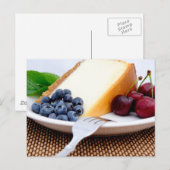 Carte Postale Gâteau Au Fromage Aux Fruits (Devant / Derrière)