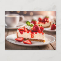 Gâteau au fromage et fraises