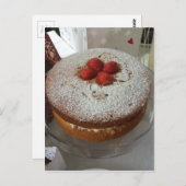 Carte Postale Gâteau aux éponges Victoria (Devant / Derrière)
