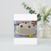 Carte Postale Gâteau aux fraises (Debout devant)