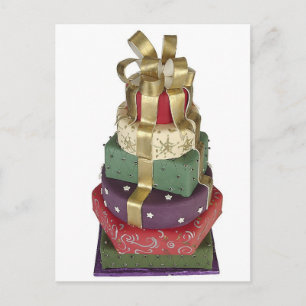 Carte Postale Gâteau cadeau de mariage