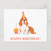 Gâteau Cupcake Anniversaire Chien Mignon Coloré Mo