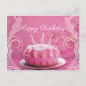 Carte postale - Gâteau d'anniversaire (Devant)