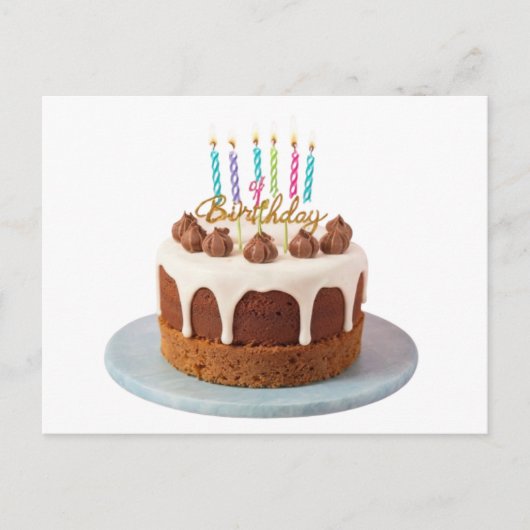 Carte Postale gâteau d'anniversaire (Devant)