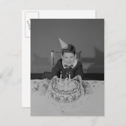 Carte Postale Gâteau d'anniversaire (Devant / Derrière)