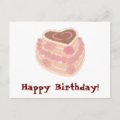 Carte Postale Gâteau d'anniversaire (Devant)