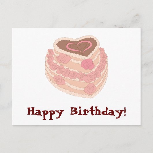 Carte Postale Gâteau d'anniversaire (Devant)