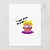 Carte Postale Gâteau d'anniversaire 80e (Devant)