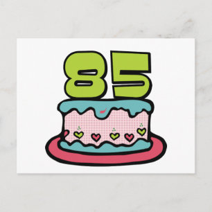 Carte Postale Gâteau d'anniversaire de 85 ans