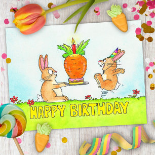 Carte Postale Gâteau d'anniversaire de Bunny
