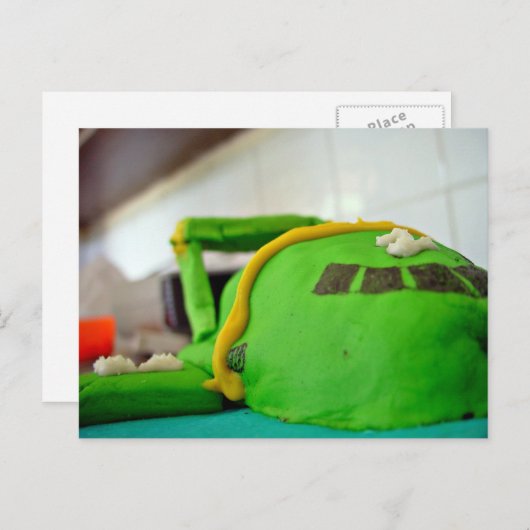 Carte Postale Gâteau de 2 ans Thunderbird (Devant / Derrière)