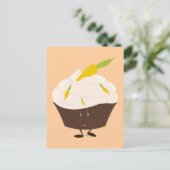 Carte Postale Gâteau de carotte souriant (Debout devant)