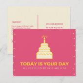 Carte Postale Gâteau de citation drôle personnalisé (Devant / Derrière)