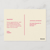 Carte Postale Gâteau de citation drôle personnalisé (Dos)