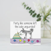 Carte Postale gâteau de fête (Debout devant)