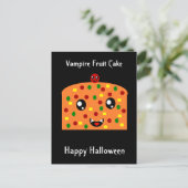 Carte Postale Gâteau de fruits vampire "Happy Halloween" (Debout devant)