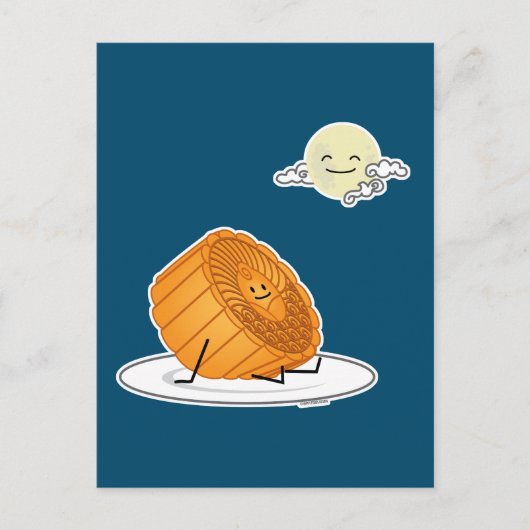 Carte Postale Gâteau de lune de la fête du milieu de l'automne g (Devant)