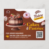 Carte Postale Gâteau de mariage, d'anniversaire et de fiançaille (Devant)