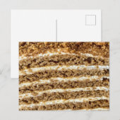 Carte Postale Gâteau de miel Medovik Abstrait (Devant / Derrière)