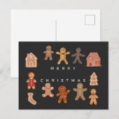 Carte Postale Gâteau de Noël (Devant / Derrière)