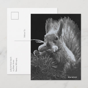 Carte Postale Gâteau de Paddy, Écureuil