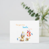 Carte postale gâteau de poulette mignonne (Debout devant)