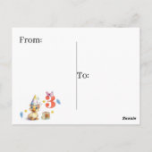 Carte postale gâteau de poulette mignonne (Dos)