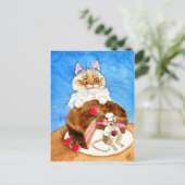 Carte Postale Gâteau de souris au chocolat (Debout devant)