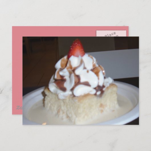 Carte Postale Gâteau de Tres Leches (Devant / Derrière)