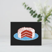 Carte Postale Gâteau de velours rouge (Debout devant)